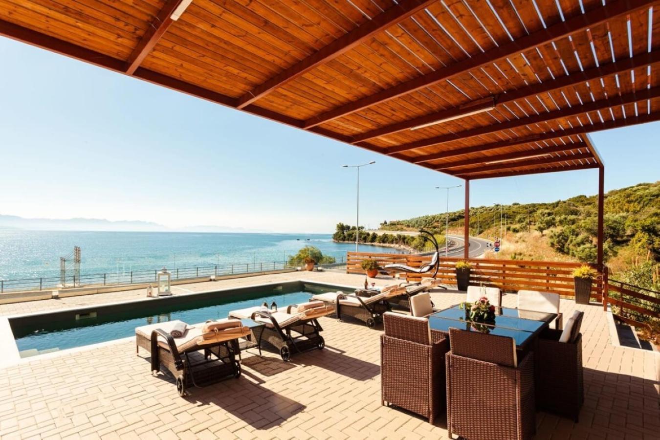 Seaside Summer Bliss - Aurora Luxury Pool Paradise Petalídhion Dış mekan fotoğraf
