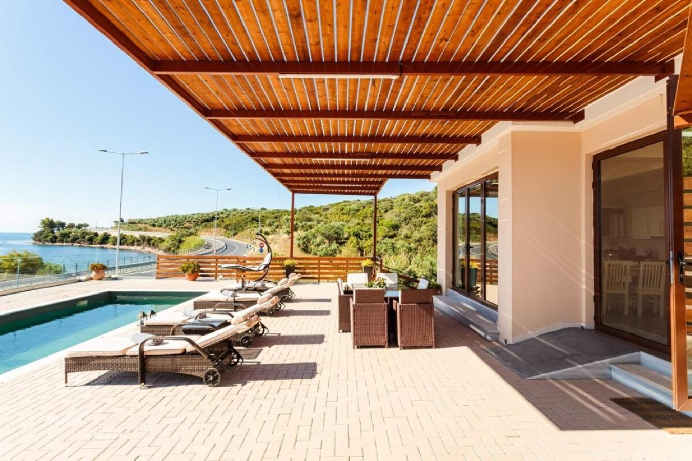 Seaside Summer Bliss - Aurora Luxury Pool Paradise Petalídhion Dış mekan fotoğraf